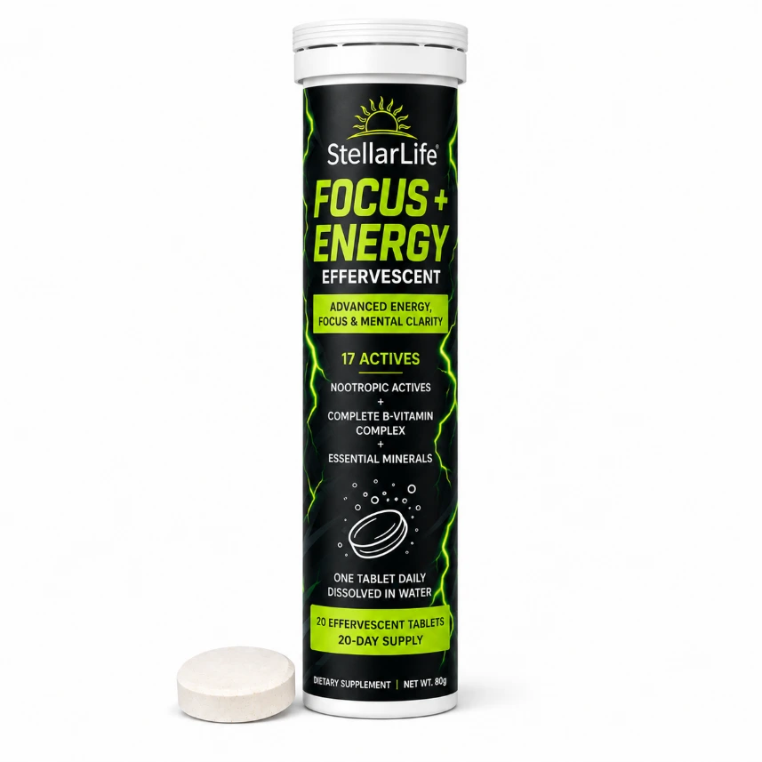[ENF-EFF-0020] StellarLife Energy + Focus Effervescent 20 Tablets