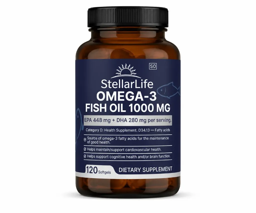 [SL0006] StellarLife Omega-3 Fish Oil 120 Soft Gel Capsules
