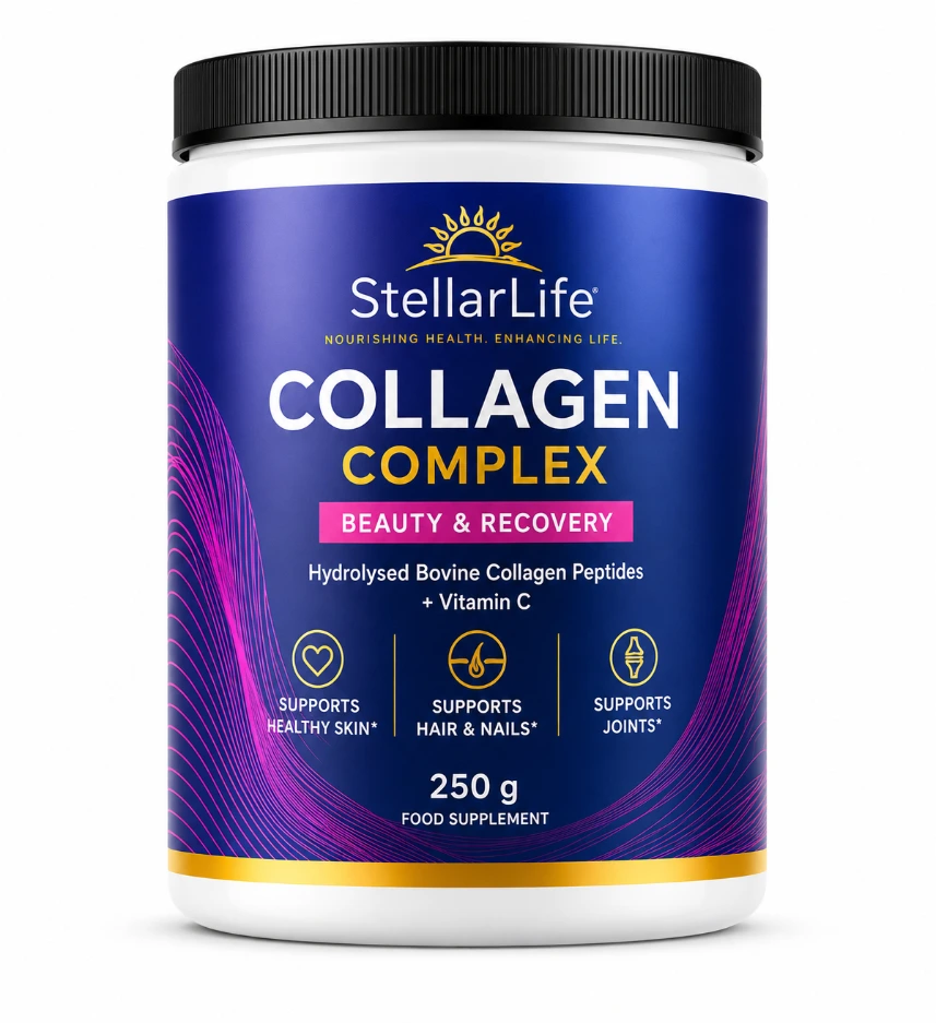 StellarLife Daily Collagen Peptides + Vitamin C Powder 250g 8g Scoop