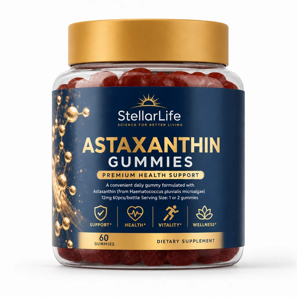 StellarLife Astaxanthin Gummies 60 Per Bottle