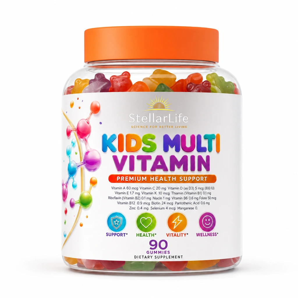 StellarLife Kids Multi Vitamin Gummies 90 Per Bottle
